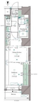ガリシア笹塚 903 間取り図