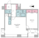 レジディアタワー麻布十番 805 間取り図