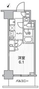 JMFレジデンス北品川 1203 間取り図