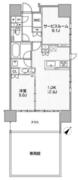 ディームス渋谷本町 102 間取り図