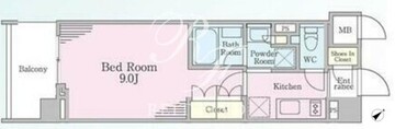 リージア代々木ウエスト 504 間取り図