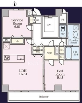 THE MANOR EXELSIOR 101 間取り図
