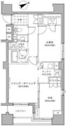 パークハビオ八丁堀 308 間取り図