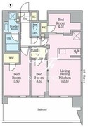 クレストコート東陽町 905 間取り図
