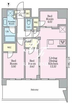 クレストコート東陽町 905 間取り図