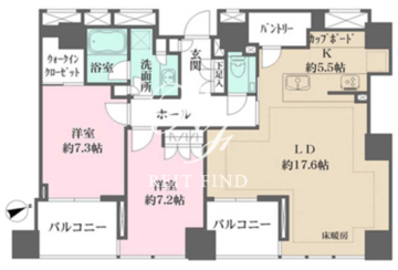 クラッシィタワー新宿御苑 3006 間取り図