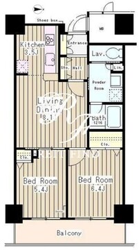 イーストコア曳舟一番館 902 間取り図