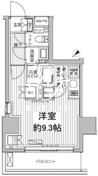 ヒューリックレジデンス駒込 901 間取り図