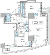 パークアクシス五反田スカイタワー 2104 間取り図