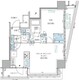 パークアクシス五反田スカイタワー 701 間取り図
