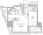 パークアクシス五反田スカイタワー 703 間取り図