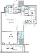 パークアクシス五反田スカイタワー 706 間取り図