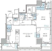 パークアクシス五反田スカイタワー 1101 間取り図