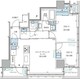 パークアクシス五反田スカイタワー 1101 間取り図