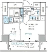 パークアクシス五反田スカイタワー 1102 間取り図