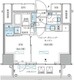 パークアクシス五反田スカイタワー 1102 間取り図
