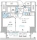 パークアクシス五反田スカイタワー 2002 間取り図