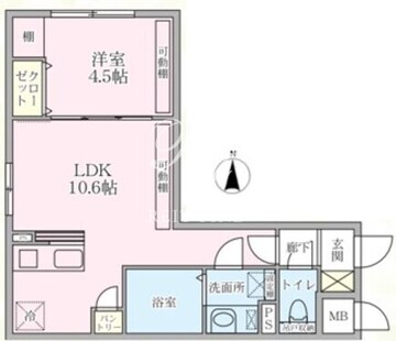ラヴィエール大島＆ｍｅｗ 201 間取り図