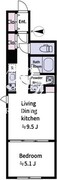 アラート杉並堀ノ内 204 間取り図