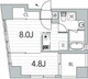 グランデュオ神楽坂2 601 間取り図