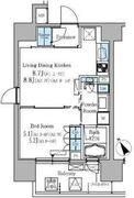 パークアクシス高田馬場 403 間取り図