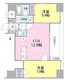 リバーレ東新宿 1102 間取り図