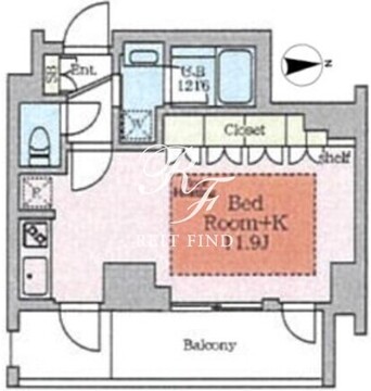 ヴィスタコート幡ヶ谷 304 間取り図