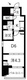 スプランディッド門前仲町 204 間取り図