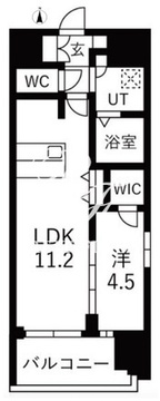 スプランディッド門前仲町 1201 間取り図