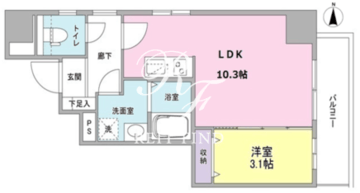 プラシードテラス森下 204 間取り図