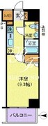 ジェノヴィア新宿グリーンヴェール 1004 間取り図