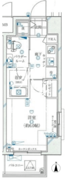 ガリシア浜松町 808 間取り図