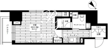 グランドコンシェルジュ六本木 703 間取り図