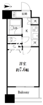 スペーシア秋葉原 402 間取り図