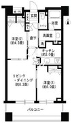クリオ文京小石川 602 間取り図
