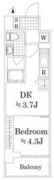 ザ・レジデンス・オブ・トーキョーN15 203 間取り図