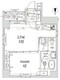 ログ銀座東 704 間取り図