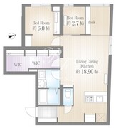 サクラスプリング月島リバーサイド 101 間取り図