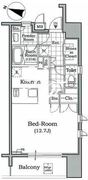 レジディア文京本駒込 1504 間取り図