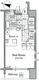 レジディア文京本駒込 1504 間取り図