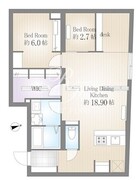 サクラスプリング月島リバーサイド 301 間取り図