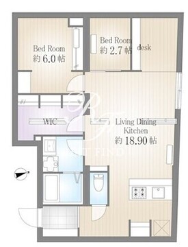 サクラスプリング月島リバーサイド 401 間取り図