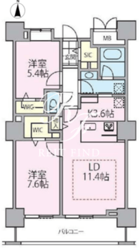 ロイヤルパークスタワー南千住 1310 間取り図