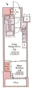 HAYANO Residence 大塚 302 間取り図