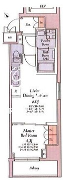 HAYANO Residence 大塚 1501 間取り図
