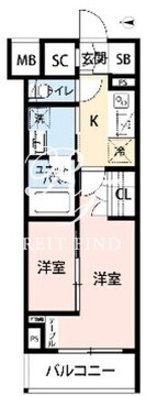 ジェノヴィア西新井 507 間取り図