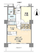 豊洲シエルタワー 1110 間取り図