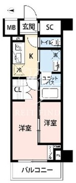 ジェノヴィア西新井 603 間取り図