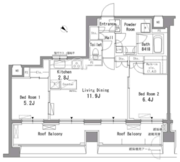 パークアクシス板橋 508 間取り図