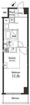 プライマル小石川 111 間取り図
